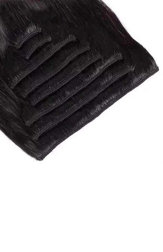 RAW Straight Indian Clip-ins