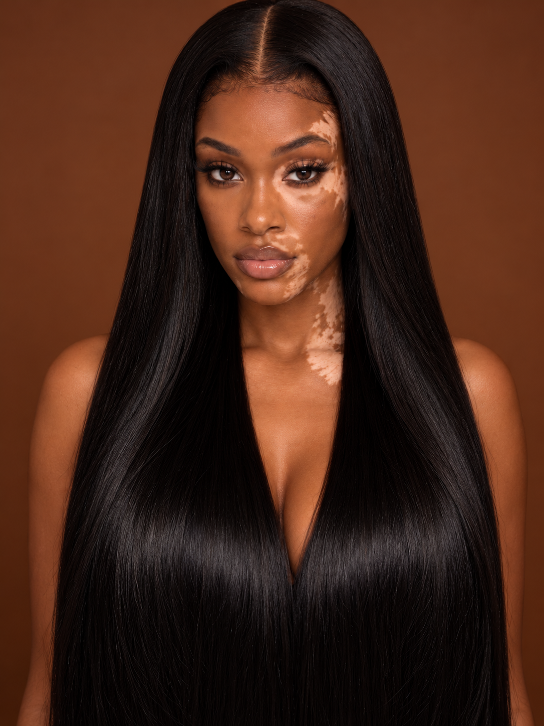 RAW115 Indian Straight hair extensions with sleek natural movement