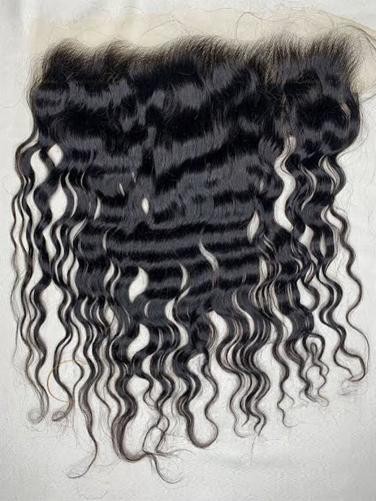 RAW115 raw Indian Wavy 13x6 HD frontal